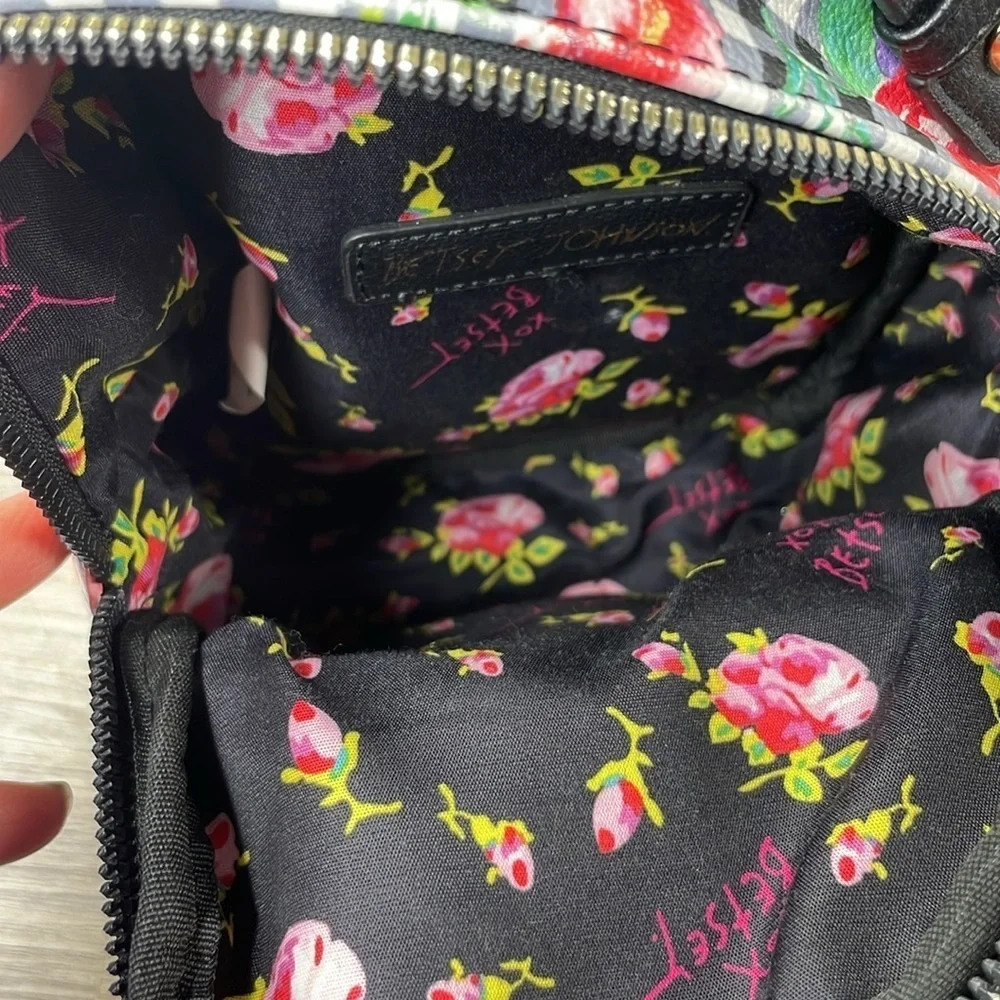 Betsey Johnson Floral Husky Mini Backpack Kitsch Dog